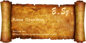 Basa Szeréna névjegykártya
