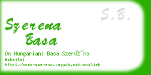 szerena basa business card